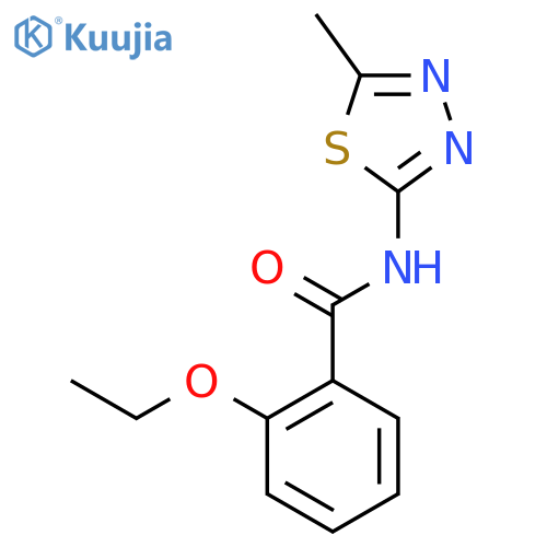 2-ethoxy-N-(5-methyl-1,3,4-thiadiazol-2-yl)benzamide structure