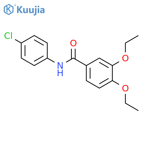 N-(4-chlorophenyl)-3,4-diethoxybenzamide structure