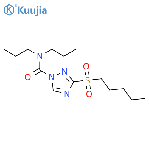 1H-1,2,4-Triazole-1-carboxamide, 3-(pentylsulfonyl)-N,N-dipropyl- structure