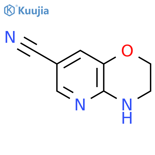 3,4-Dihydro-2H-pyrido[3,2-b][1,4]oxazine-7-carbonitrile structure