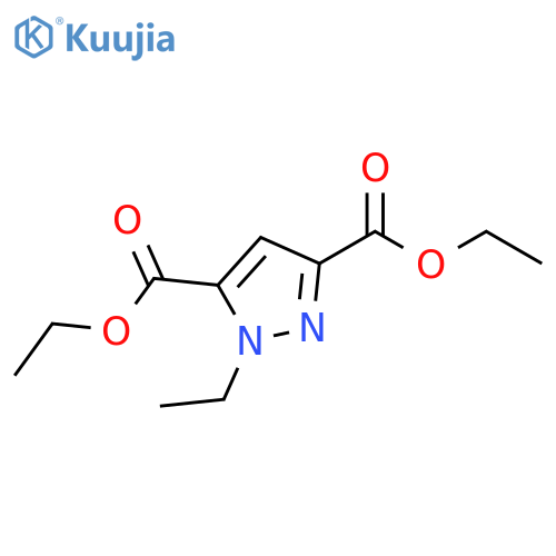 1-Ethyl-1H-pyrazole-3,5-dicarboxylic acid diethyl ester structure