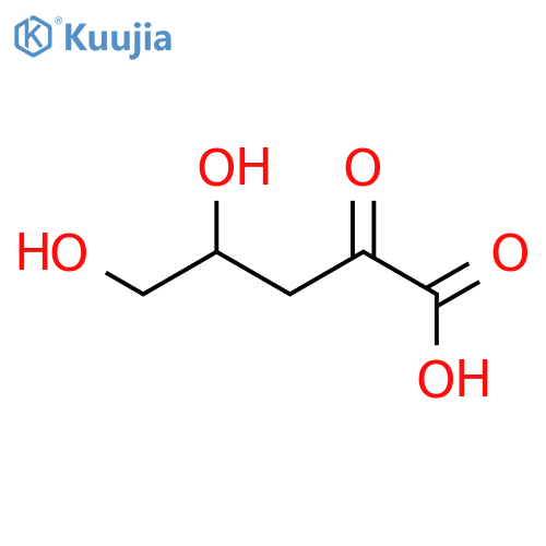 (4r)-4,5-dihydroxy-2-oxopentanoic Acid structure