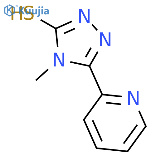 4-methyl-3-(pyridin-2-yl)-4,5-dihydro-1H-1,2,4-triazole-5-thione structure