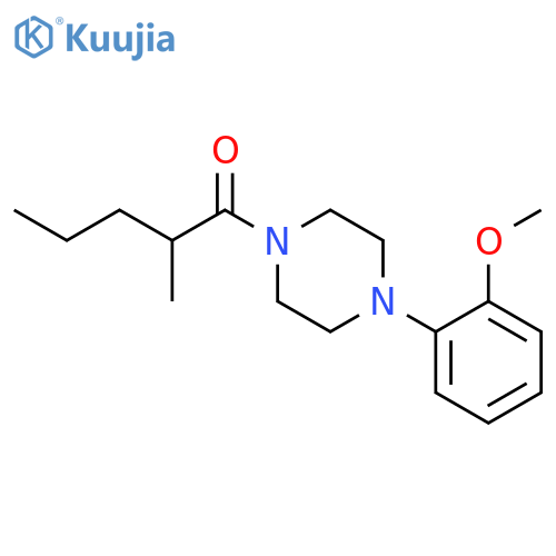 1-(2-methoxyphenyl)-4-(2-methylpentanoyl)piperazine structure