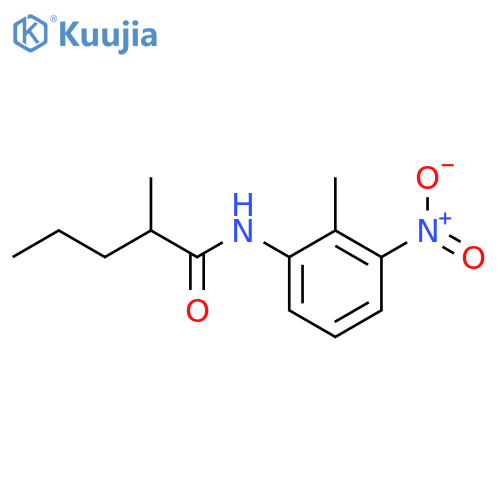 2-methyl-N-(2-methyl-3-nitrophenyl)pentanamide structure