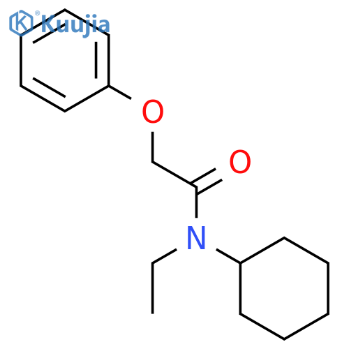 N-cyclohexyl-N-ethyl-2-phenoxyacetamide structure