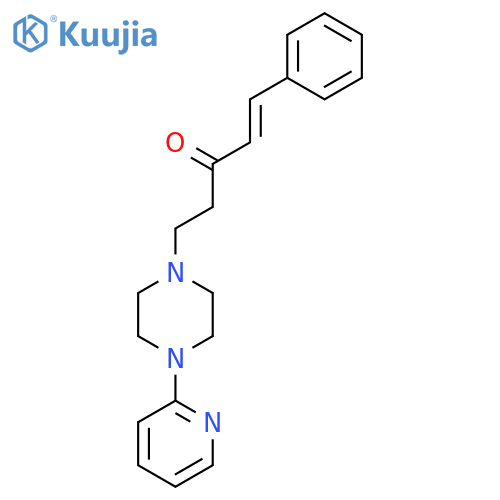 (1E)-1-phenyl-5-(4-pyridin-2-ylpiperazin-1-yl)pent-1-en-3-one structure