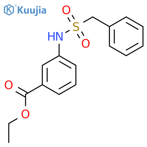 ethyl 3-[(benzylsulfonyl)amino]benzoate structure