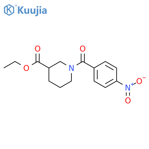 ethyl 1-(4-nitrobenzoyl)-3-piperidinecarboxylate structure
