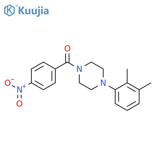 1-(2,3-dimethylphenyl)-4-(4-nitrobenzoyl)piperazine structure