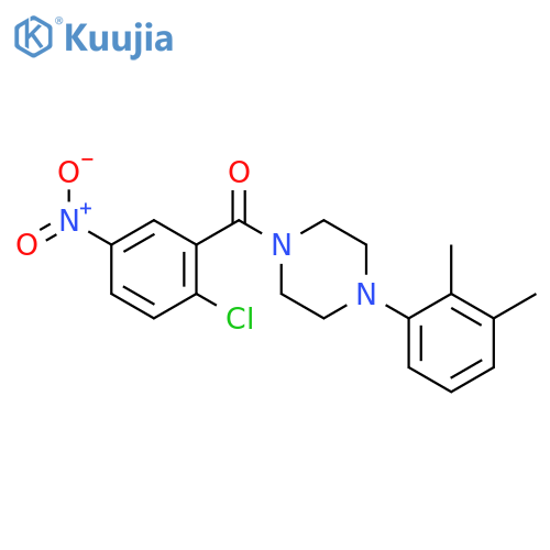 (2-chloro-5-nitrophenyl)[4-(2,3-dimethylphenyl)piperazin-1-yl]methanone structure