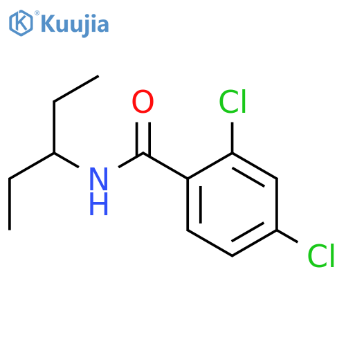 2,4-dichloro-N-(1-ethylpropyl)benzamide structure