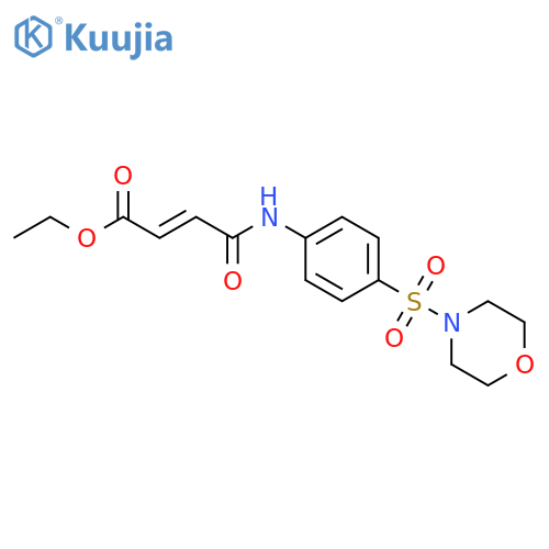 ethyl (2E)-3-{4-(morpholine-4-sulfonyl)phenylcarbamoyl}prop-2-enoate structure