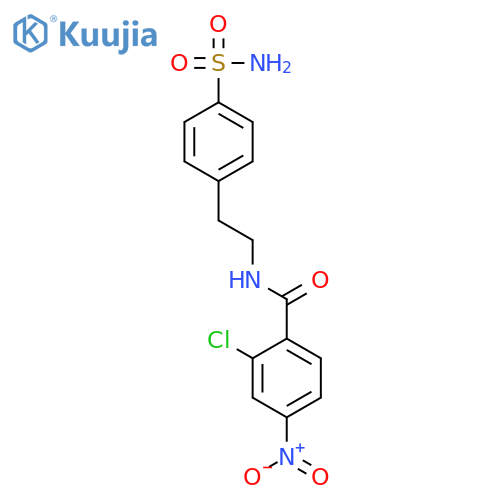 2-Chloro-4-nitro-N-[2-(4-sulfamoyl-phenyl)-ethyl]-benzamide structure