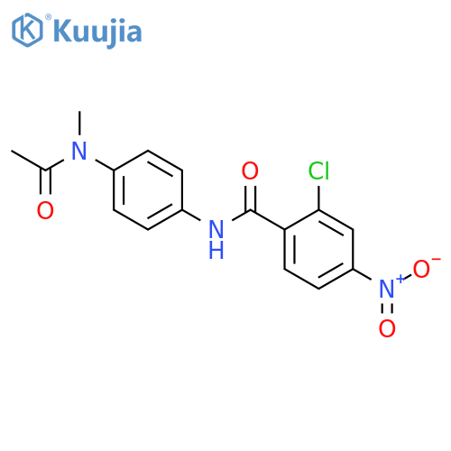 N-{4-[acetyl(methyl)amino]phenyl}-2-chloro-4-nitrobenzamide structure