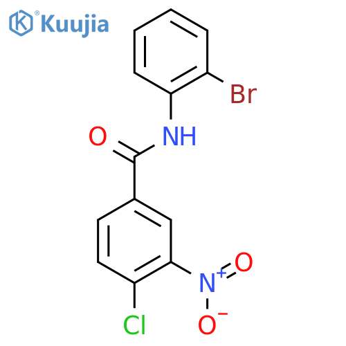 N-(2-Bromophenyl)-4-chloro-3-nitrobenzamide structure