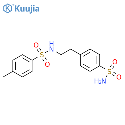 4-methyl-N-[2-(4-sulfamoylphenyl)ethyl]benzenesulfonamide structure
