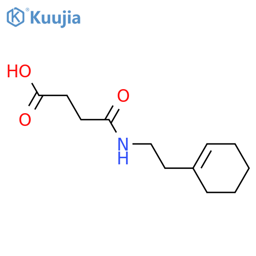 4-{[2-(1-Cyclohexen-1-yl)ethyl]amino}-4-oxobutanoic acid structure