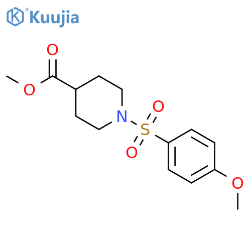 Methyl 1-(4-Methoxyphenyl)sulfonyl-4-piperidinecarboxylate structure