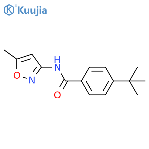 4-(tert-butyl)-N-(5-methylisoxazol-3-yl)benzamide structure