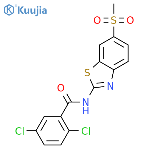 2,5-dichloro-N-(6-methanesulfonyl-1,3-benzothiazol-2-yl)benzamide structure
