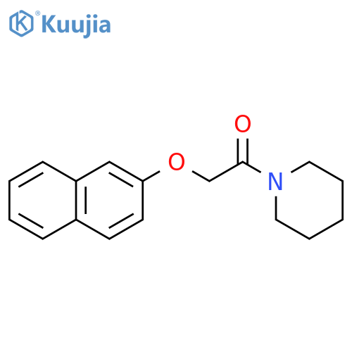 Piperidine, 1-[(2-naphthalenyloxy)acetyl]- structure