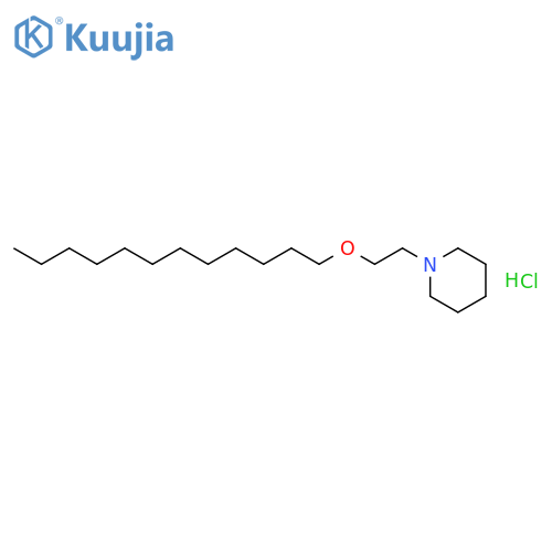 Piperidine, 1-[2-(dodecyloxy)ethyl]-, hydrochloride structure
