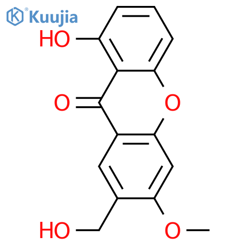 1,6-Dihydroxy-7-(hydroxymethyl)xanthone; 6-Me ether structure