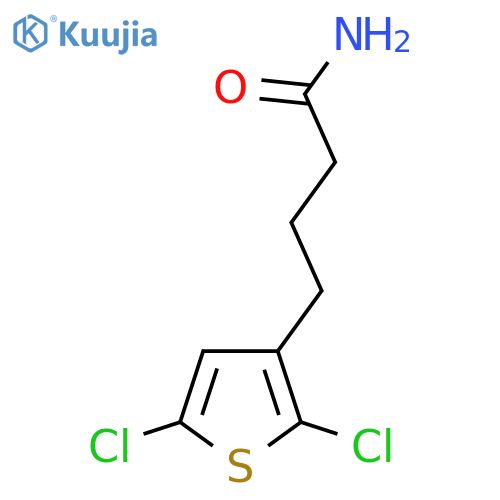 4-(2,5-Dichlorothiophen-3-yl)butanamide structure