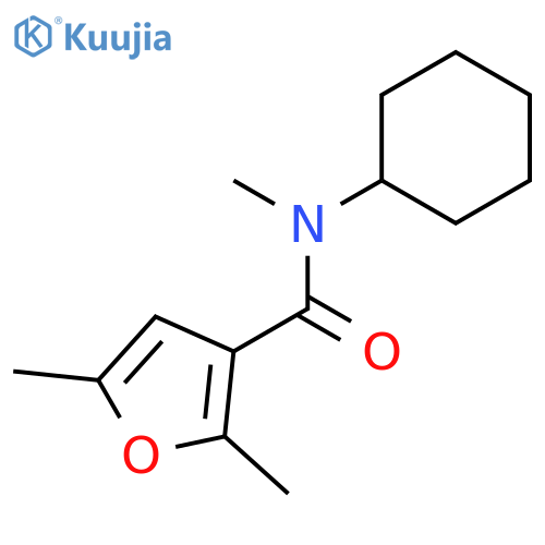 3-Furancarboxamide, N-cyclohexyl-N,2,5-trimethyl- structure