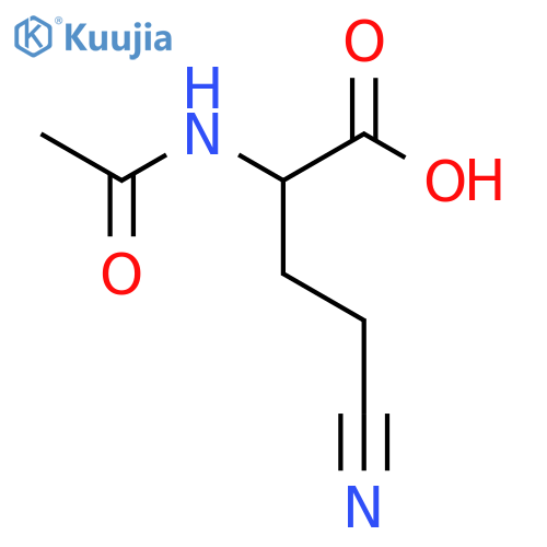 4-cyano-2-acetamidobutanoic acid structure