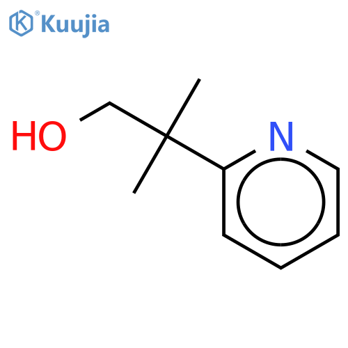 2-methyl-2-(pyridin-2-yl)propan-1-ol structure