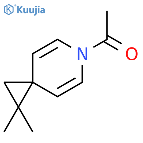1-(1,1-dimethyl-6-azaspiro[2.5]octa-4,7-dien-6-yl)ethanone structure