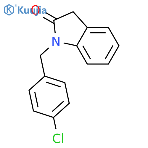 2H-Indol-2-one, 1-[(4-chlorophenyl)methyl]-1,3-dihydro- structure