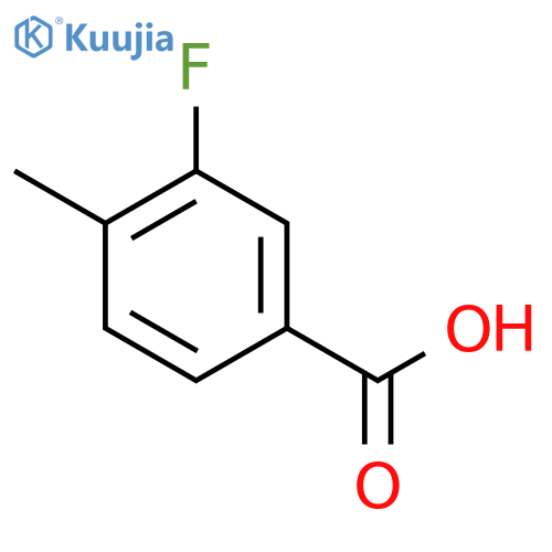 3-Fluoro-4-methylbenzoic acid structure