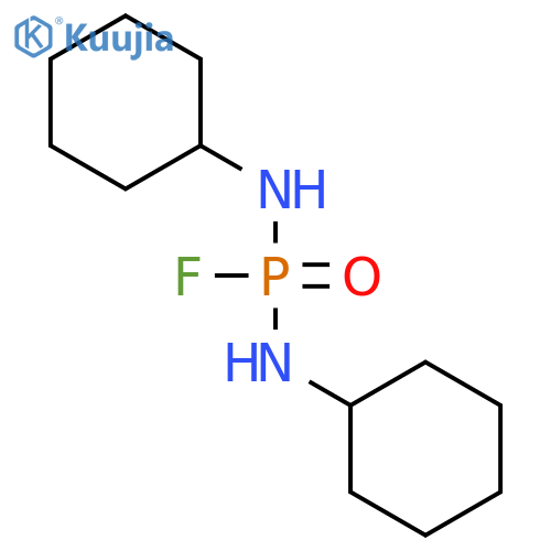 N,N'-dicyclohexylphosphorodiamidic fluoride structure