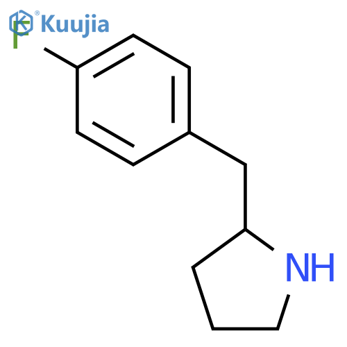 2-[(4-fluorophenyl)methyl]pyrrolidine structure