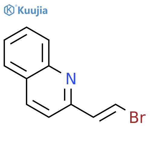 Quinoline, 2-[(1E)-2-bromoethenyl]- structure
