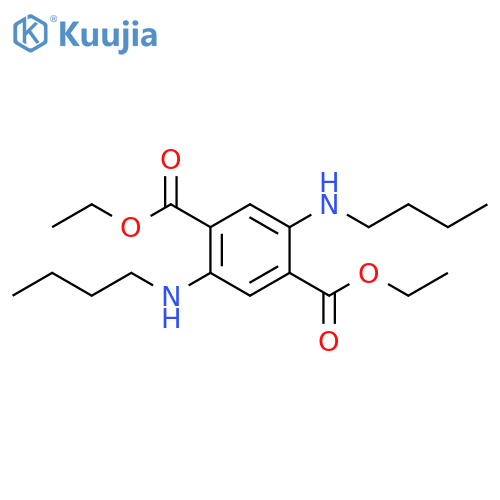 1,4-Benzenedicarboxylic acid, 2,5-bis(butylamino)-, diethyl ester structure