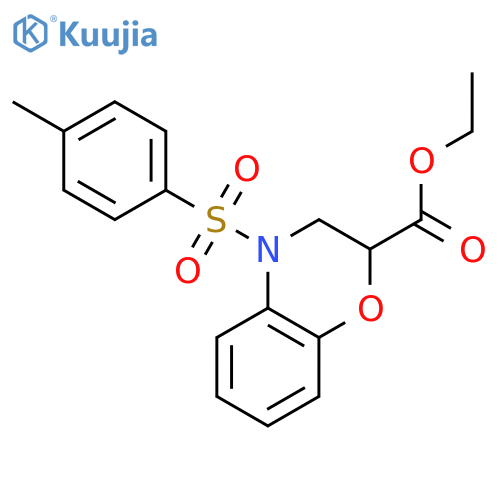 ethyl 4-tosyl-3,4-dihydro-2H-1,4-benzoxazine-2-carboxylate structure