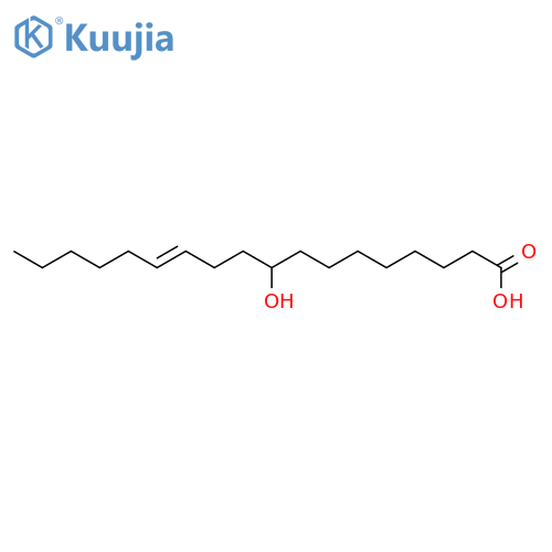(9R,12Z )-9-hydroxyoctadec-12-enoic acid structure