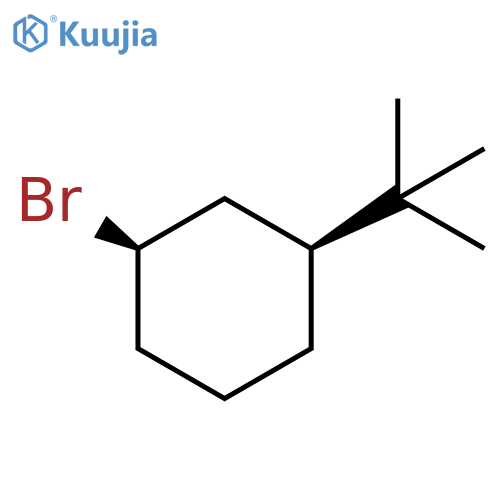 Cyclohexane, 1-bromo-3-(1,1-dimethylethyl)-, cis- structure