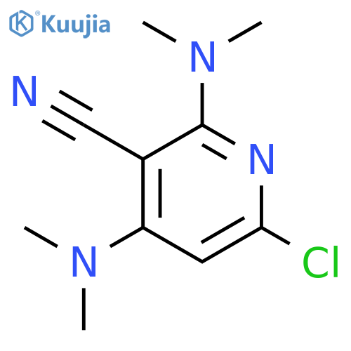 3-Pyridinecarbonitrile,6-chloro-2,4-bis(dimethylamino)- structure