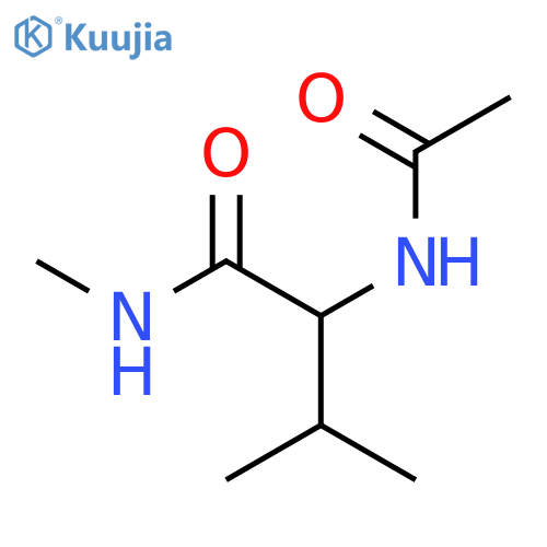 N~2~-acetyl-N-methylvalinamide structure