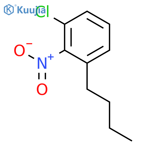 BENZENE, 1-BUTYL-3-CHLORO-2-NITRO- structure