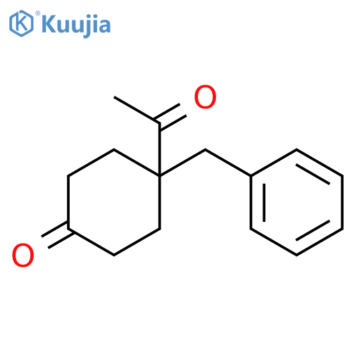 Cyclohexanone, 4-acetyl-4-(phenylmethyl)- structure