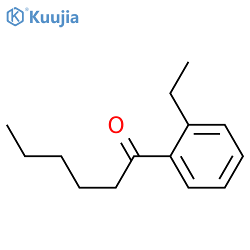 1-(2-ethylphenyl)hexan-1-one structure