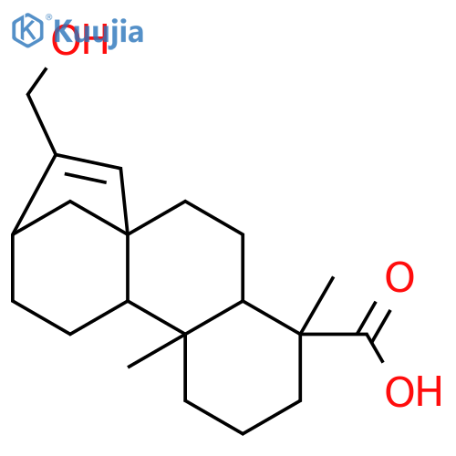 Ent-17-Hydroxy-15-kauren-19-oic acid structure