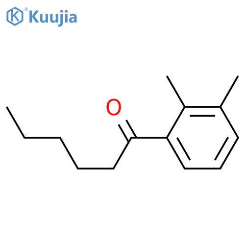 1-(2,3-dimethylphenyl)hexan-1-one structure