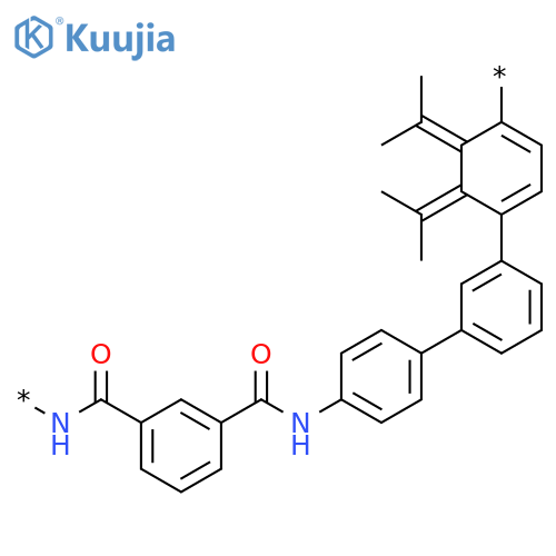 Poly[iminocarbonyl-1,3-phenylenecarbonylimino-1,4-phenylene(1-methylethylidene)-1,3-phenylene(1-methylethylidene)-1,4-phenylene] structure